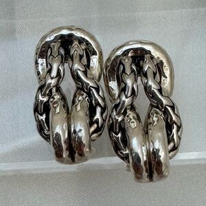 JAI Silver Chain Link Earrings